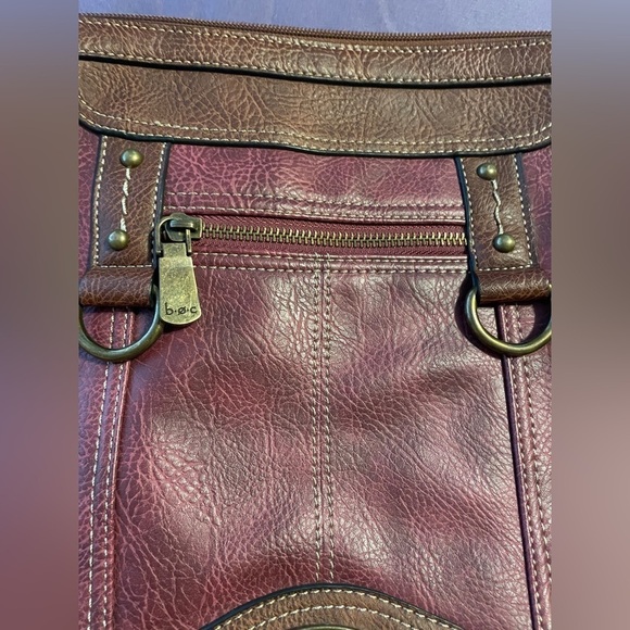 B.O.C Born Concept Beautiful Burgundy Purse Crossbody Medium Sized - Picture 3 of 13